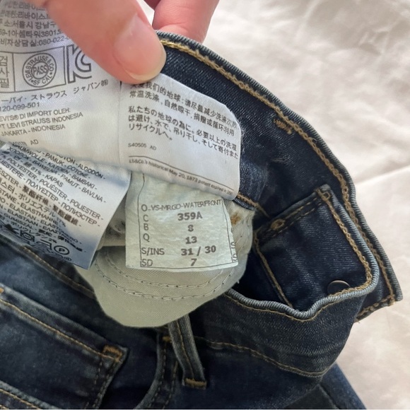 Levi’s 710 Super Skinny Women’s Mid Rise Blue Jeans Denim 32 x 30 - Picture 10 of 16